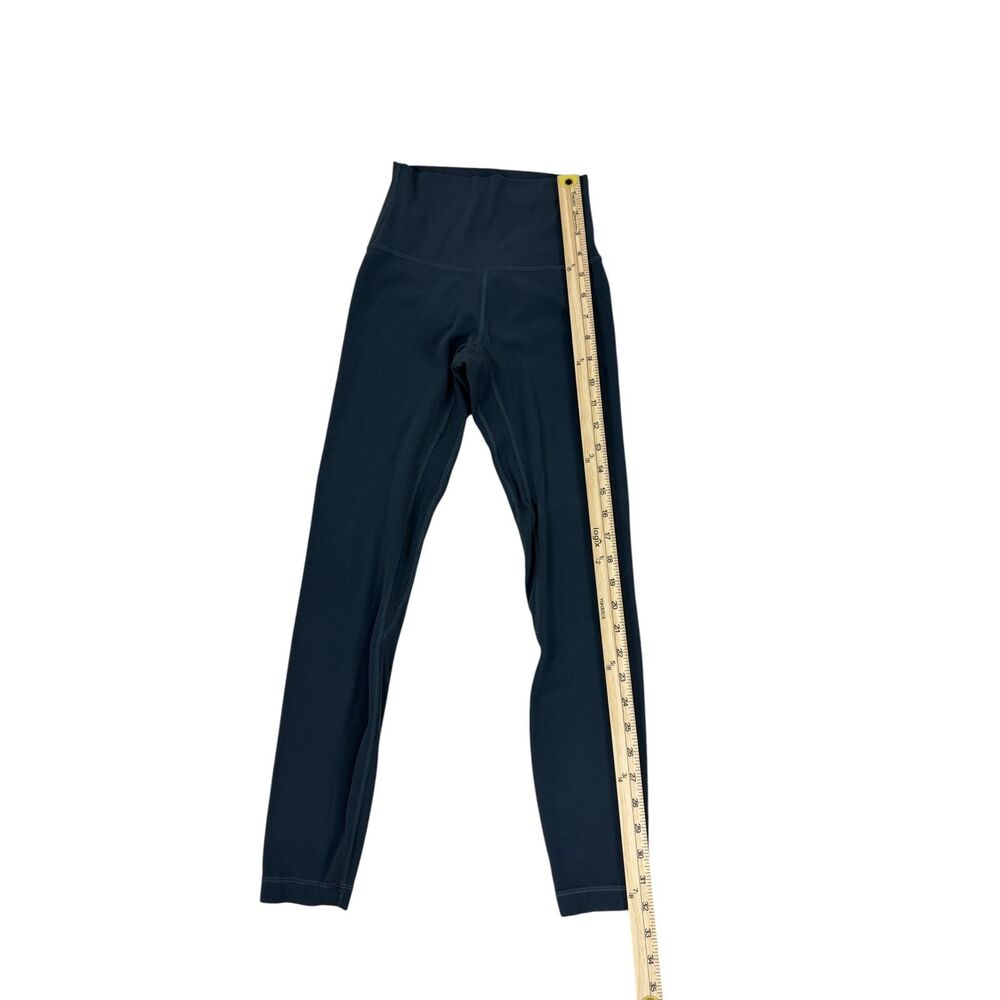 Lululemon Black High-Rise Leggings Size 2 Gently Used Yoga Athleisure Pants - Picture 5 of 7